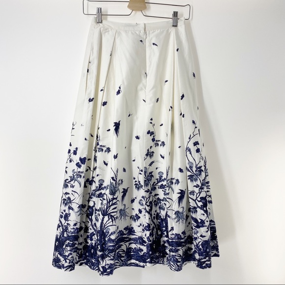 ERDEM Elena Floral Graphic Print Midi Skirt - Picture 3 of 13